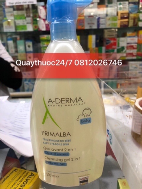 ✅SỮA TẮM GỘI ADERMA PRIMALBA (500ml)