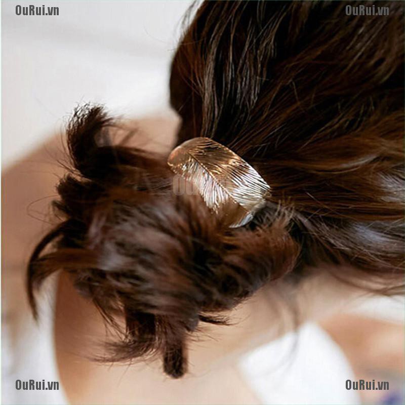 Dây Cột Tóc Hình Chiếc Lá Dễ Thương Xinh Xắn Cho Nữ