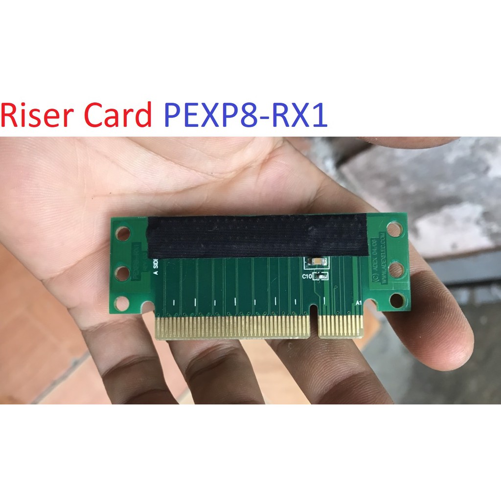 card chuyển đổi pcie sang nằm ngang Riser Card Adex PEXP8 RX1 rev 0.3