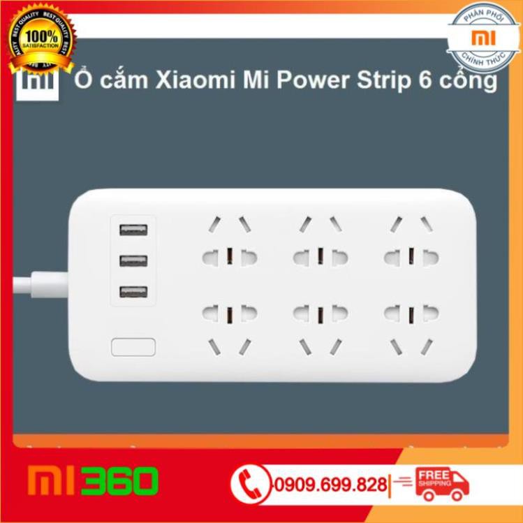 [ Hàng Cao Cấp ] Ổ cắm Xiaomi Mi Power Strip 6 cổng 3 USB