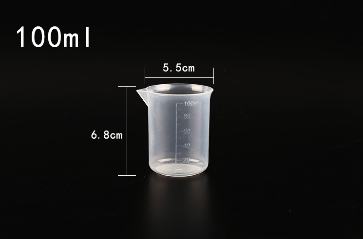 Cốc Đong Bằng Nhựa Trong Suốt 100ml