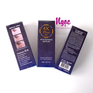 Serum dưỡng trắng da 4K plus Thái Lan 20ml