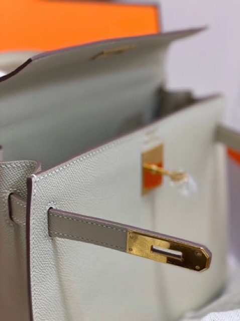 Túi Hm kelly siêu cấp màu trắng