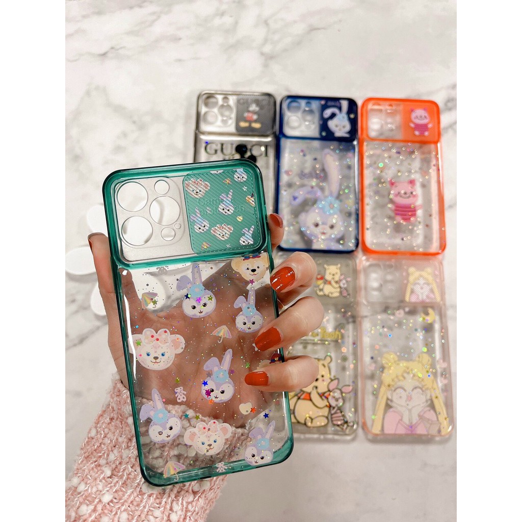 Ốp lưng iphone nắp trượt Camera cute 6 / 6s / 7 / 8 / plus /  X / XR / XS / 11 / 12 / MINI / PRO / MAX