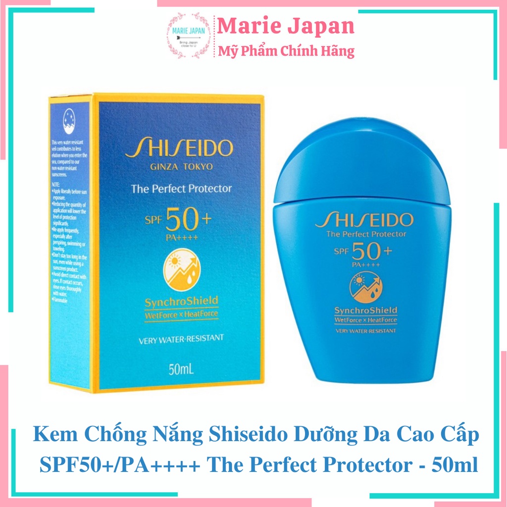 Kem Chống Nắng Shiseido Dưỡng Da Cao Cấp  SPF50+/PA++++ The Perfect Protector - 50ml