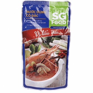 Nước dùng cô đặc vị lẩu hải sản/ vị lẩu thái sg food gói 150g
