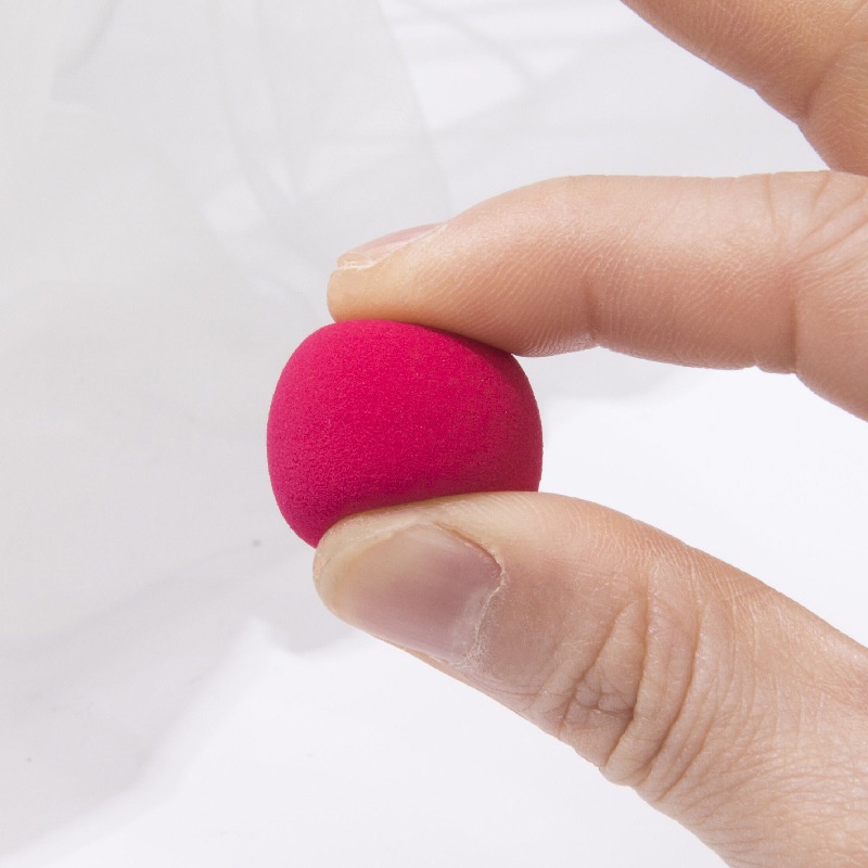 [Hàng mới về] Set 4 / 12 bông mút tán kem nền nhỏ xinh bằng cao su màu sắc gửi ngẫu nhiên