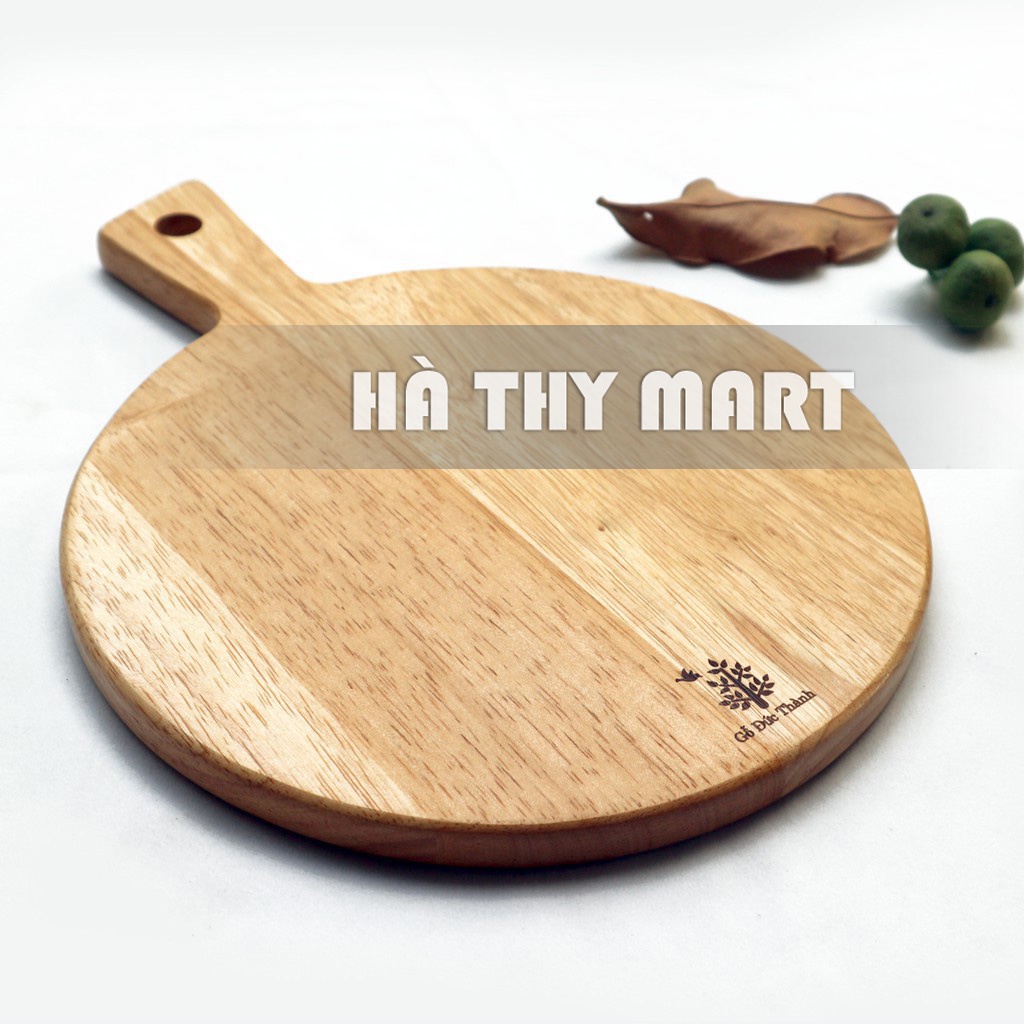 Thớt gỗ tròn quai vát có tay cầm Đức Thành DT03431