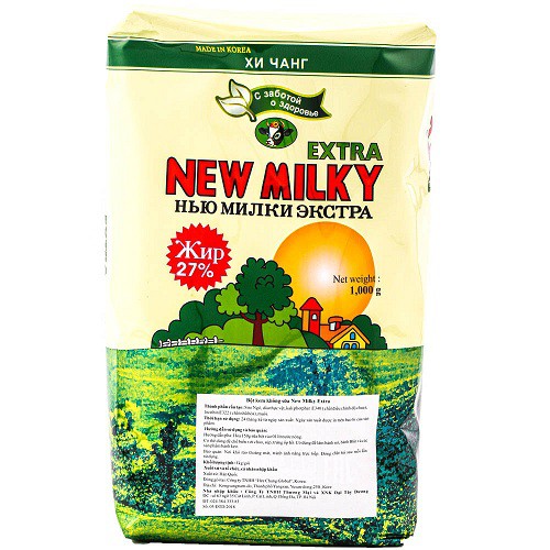 Sữa béo Nga New Milky Extra 1kg [CHÍNH HÃNG 100%], Sản phẩm dinh dưỡng cực tốt cho sức khỏe cả gia đình