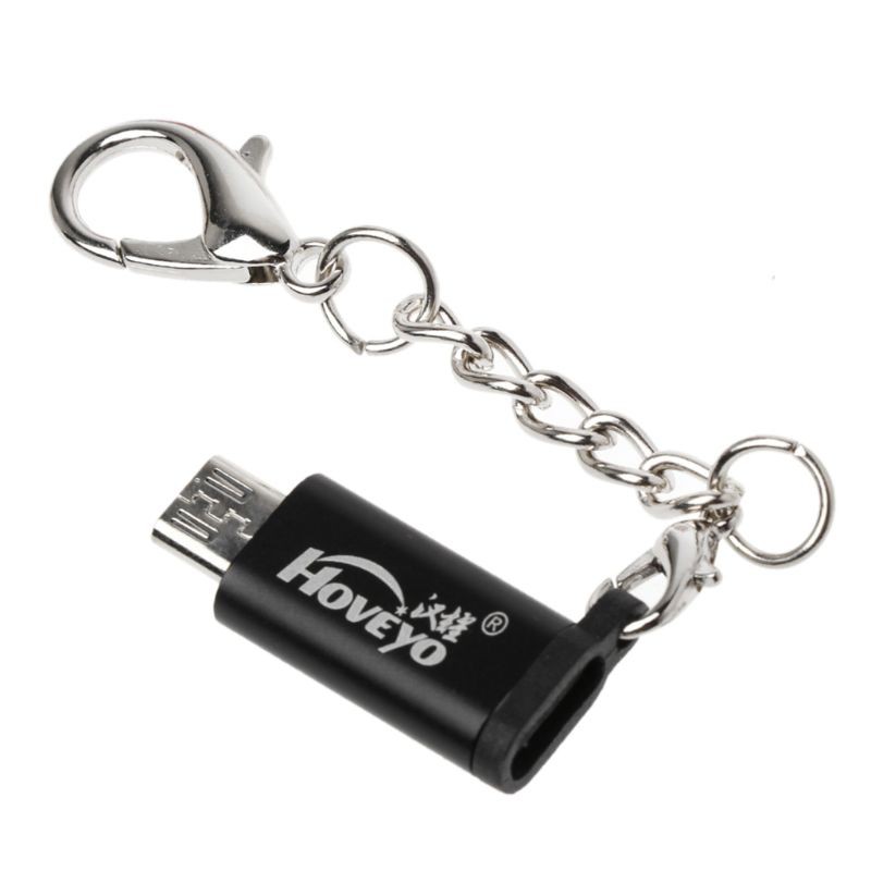 Đầu chuyển đổi cổng type C sang Micro USB có móc khóa