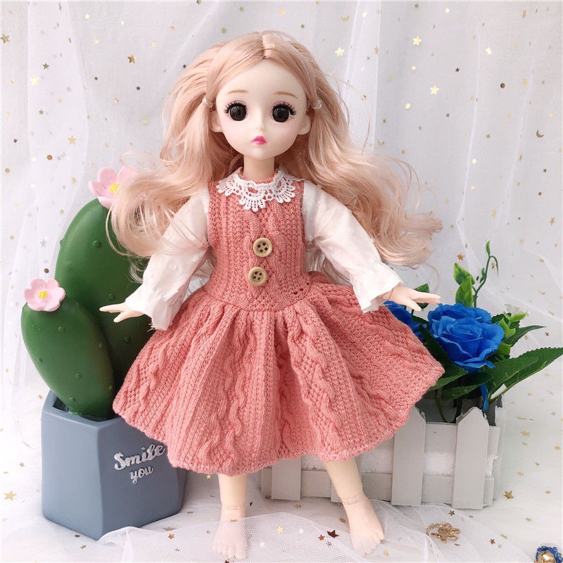 Búp Bê Barbie Đồ Chơi Trang Điểm Với 20 Khớp Cử Động 30cm