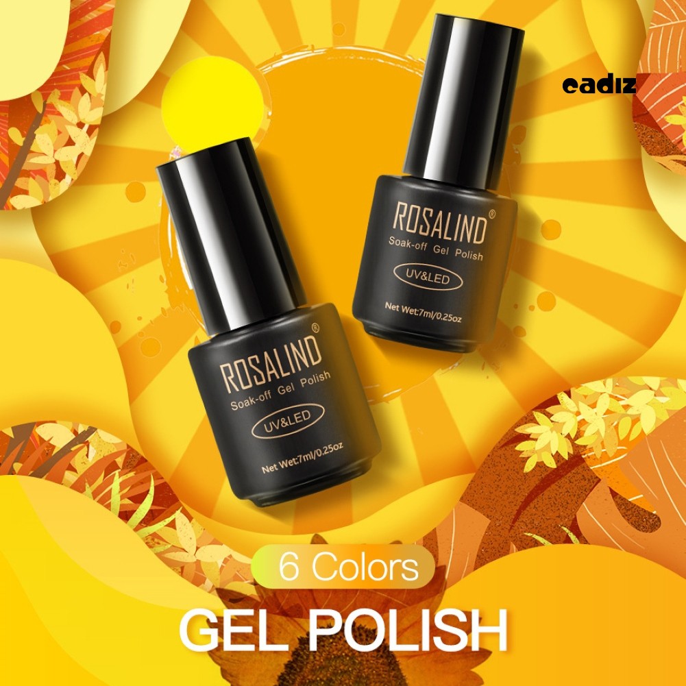 [Hàng mới về] Gel sơn móng tay Rosalind làm đẹp chất lượng cao 7ml