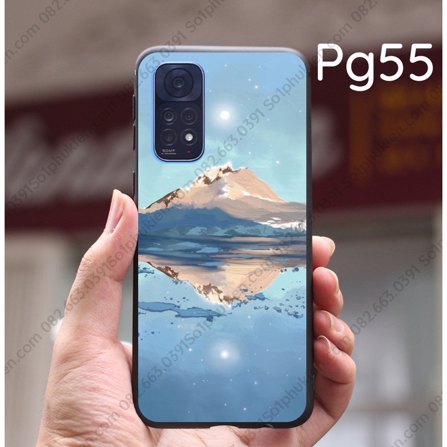 Ốp lưng Xiaomi Redmi Note 11 / Note 11s 4G (bản VN) / Note 11s 5G dẻo đen in hình thiên cá tính, trẻ trung