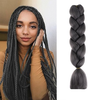 Tóc giả thắt bím WIGSIN màu ombre 24 inch nhiều phong cách