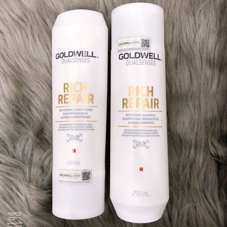 Dầu gội xả Goldwell Rich Repair phục hồi  tóc hư tổn khô xơ 250ml/200ml