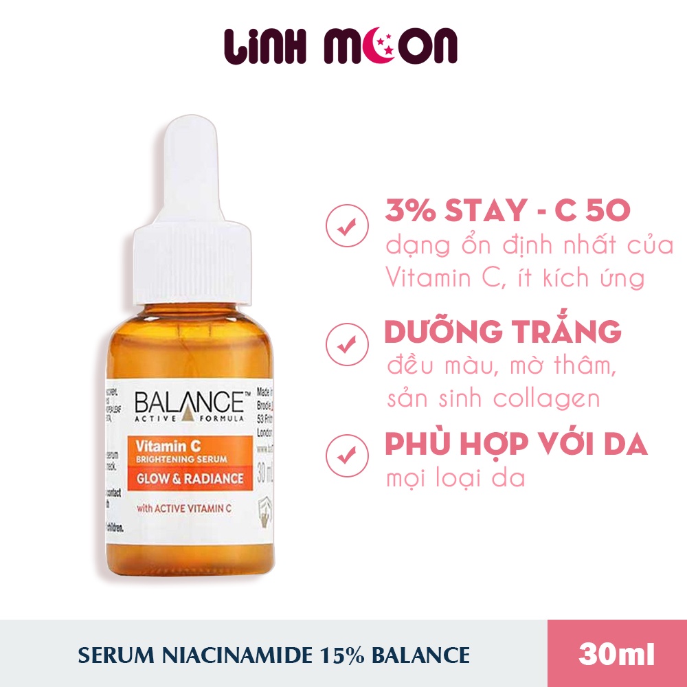 Serum Trắng Da, Mờ Thâm Balance Active Formula Vitamin C Brightening