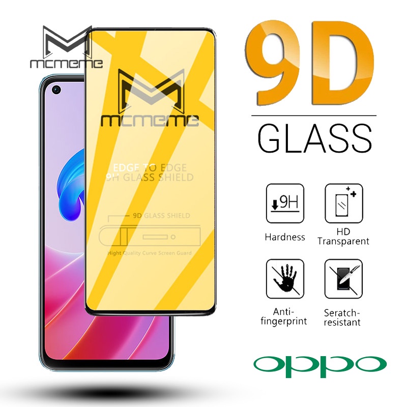 Kính cường lực 9D phủ toàn màn hình cho OPPO A98 A58 A78 A38 A18 A59 A79 A17 A17K A77s A76 A96 A16k A16 A95 A55 A57 A3S A73 A77