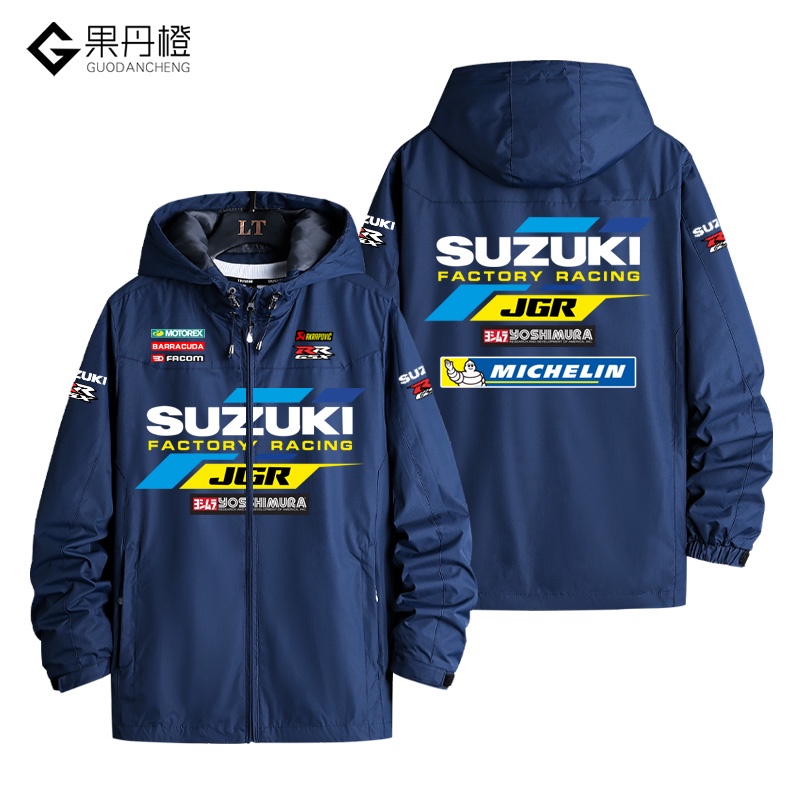 MOTOGP SUZUKI Motorcycle GSX-R600 GSX650F B- King Katana DL650 GSX-R750 GSX-R1000 Hayabusa GSR750 GW250 FGSX-S1000F SFV650 Cycling Suit Racing Suit Windproof Jacket