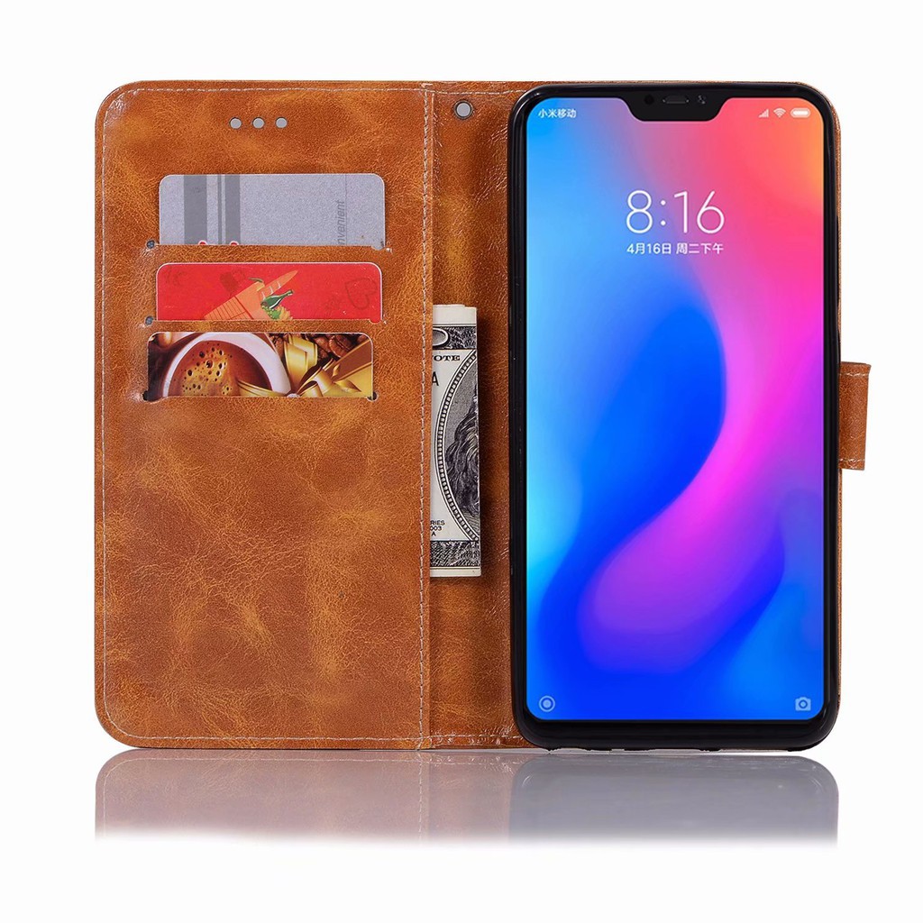 Xiaomi Redmi Note 5 Pro Case,PU Leather Wallet Type Magnet Flip Case Cover