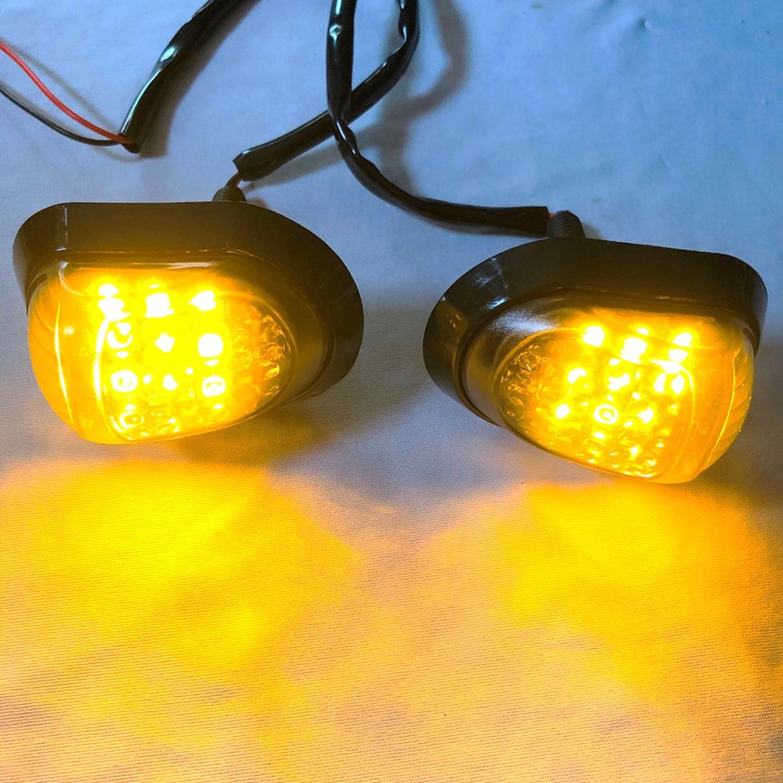 Cặp đèn led xi nhan hình con bọ ánh sáng vàng hổ phách hiệu suất cao dễ dàng lắp đặt