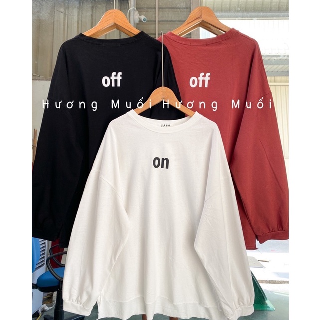 Áo pull on off xẻ vạt