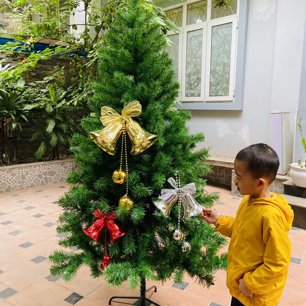 Chuông treo cây thông Noel, trang trí giáng sinh, treo cửa