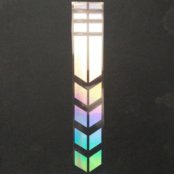 Miếng dán phản quang hình mũi tên cảnh báo an toàn chống thấm trang trí bánh xe máy/xe ô tô