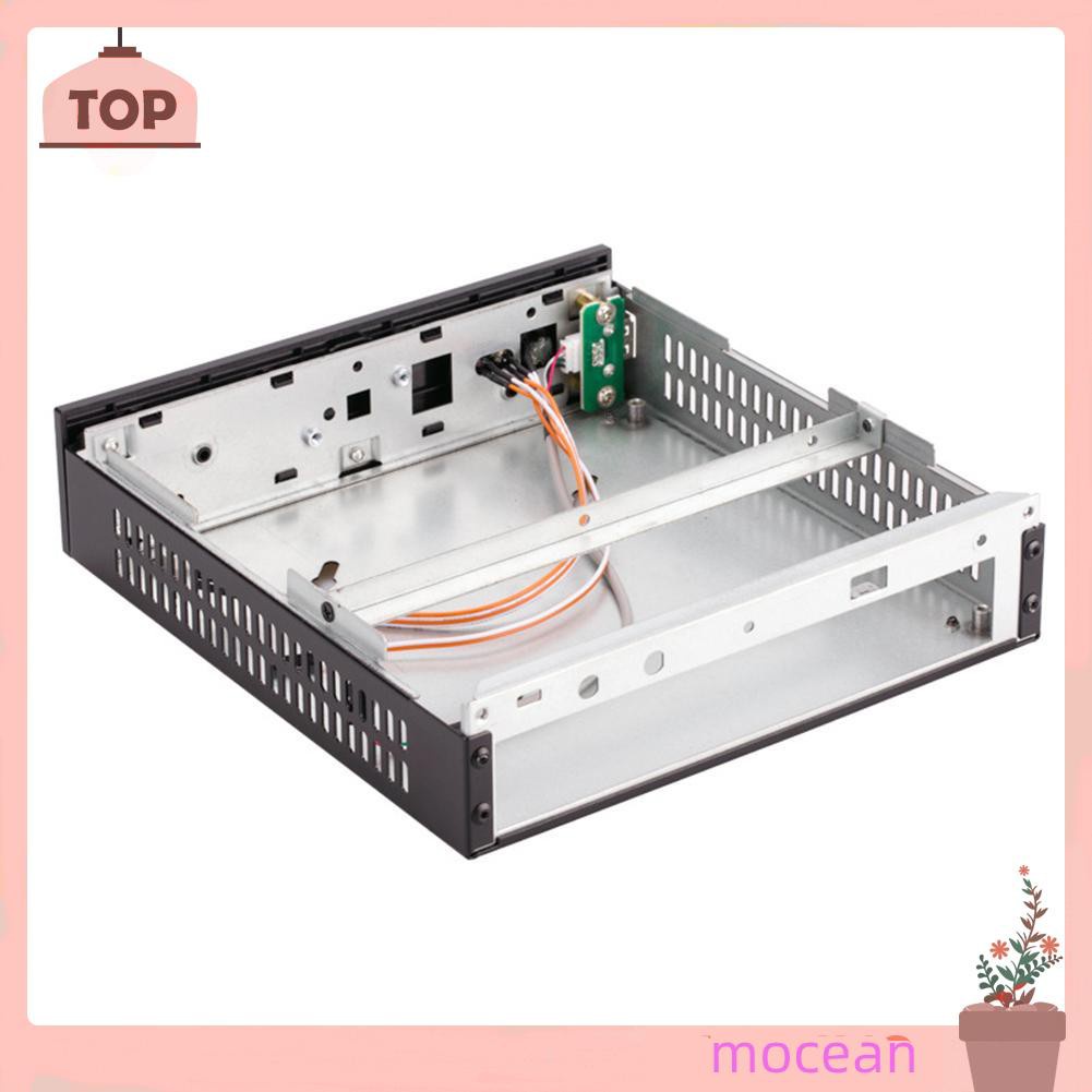 Mocean E-T3 Mini-ITX Case Ultra Slim SECC Computer PC Chassis Support Wall Mount