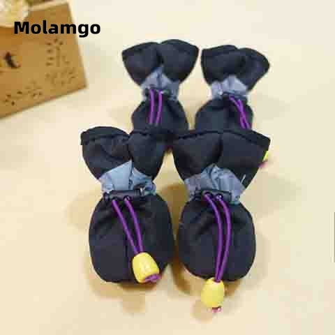 Set 4 ủng đi mưa kháng nước dễ thương cho thú cưng giày cho thú cưng giày cho cún