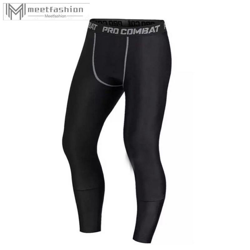 Quần legging thể thao chạy bộ nam chất liệu nhanh khô
