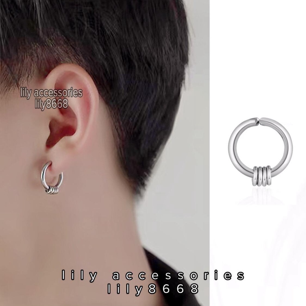 kẹp tai giả tròn cho nam nữ không gỉ