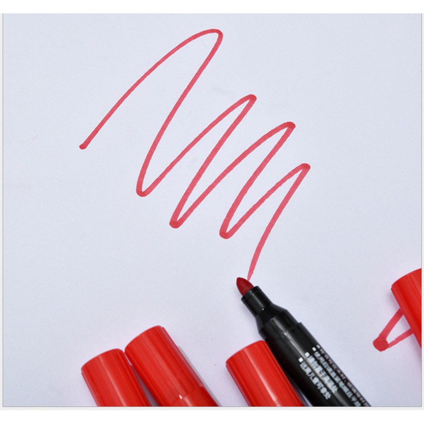 [Siêu rẻ] Bút lông dầu 3 màu xanh đỏ đen viết mã sản phẩm, đánh dấu không tẩy được