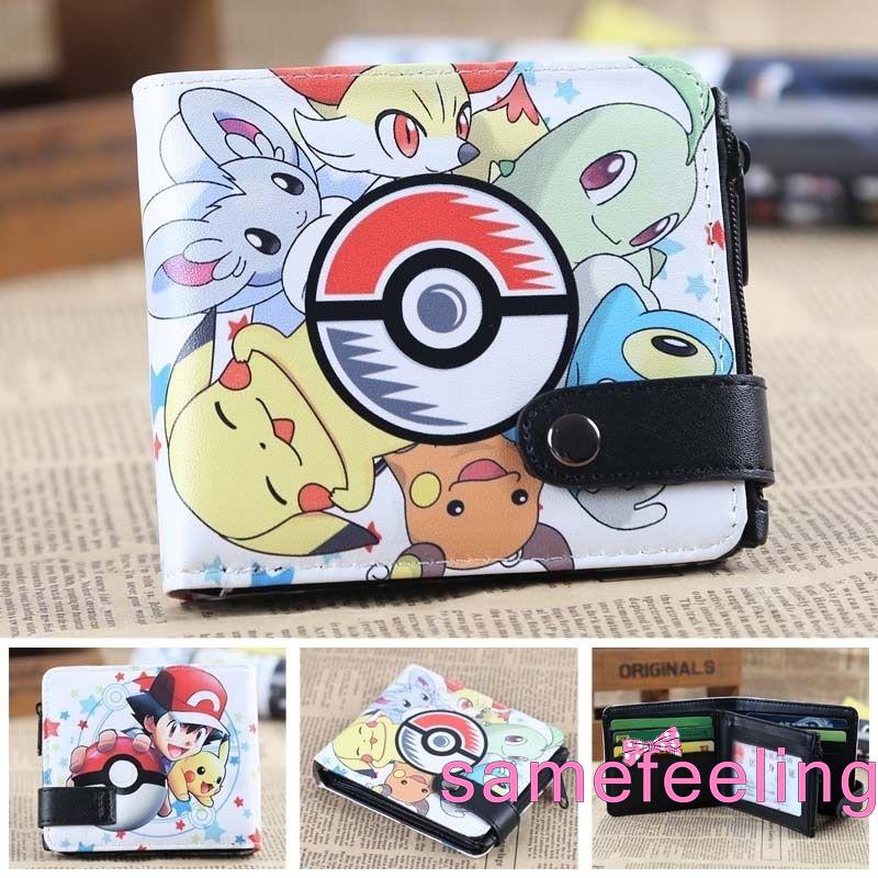 Ví Nhỏ Đựng Tiền Xu Có Khóa Kéo In Hình Pokemon Xinh Xắn