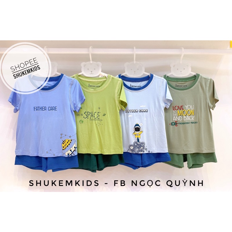 Jinro - Bộ cài vai cộc tay sợi tre Sale 50% cho be trai gai