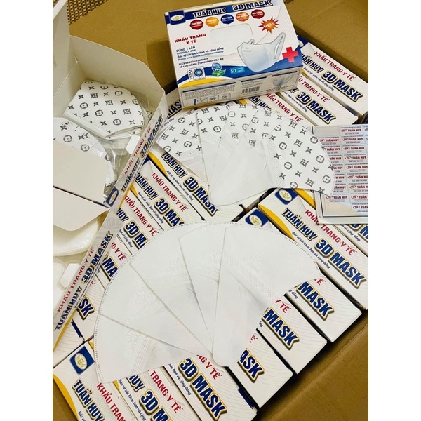 KHẨU TRANG 3D TUẤN HUY (HỘP 50 CÁI)