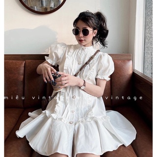 Váy cúc ngọc cổ đức xoè