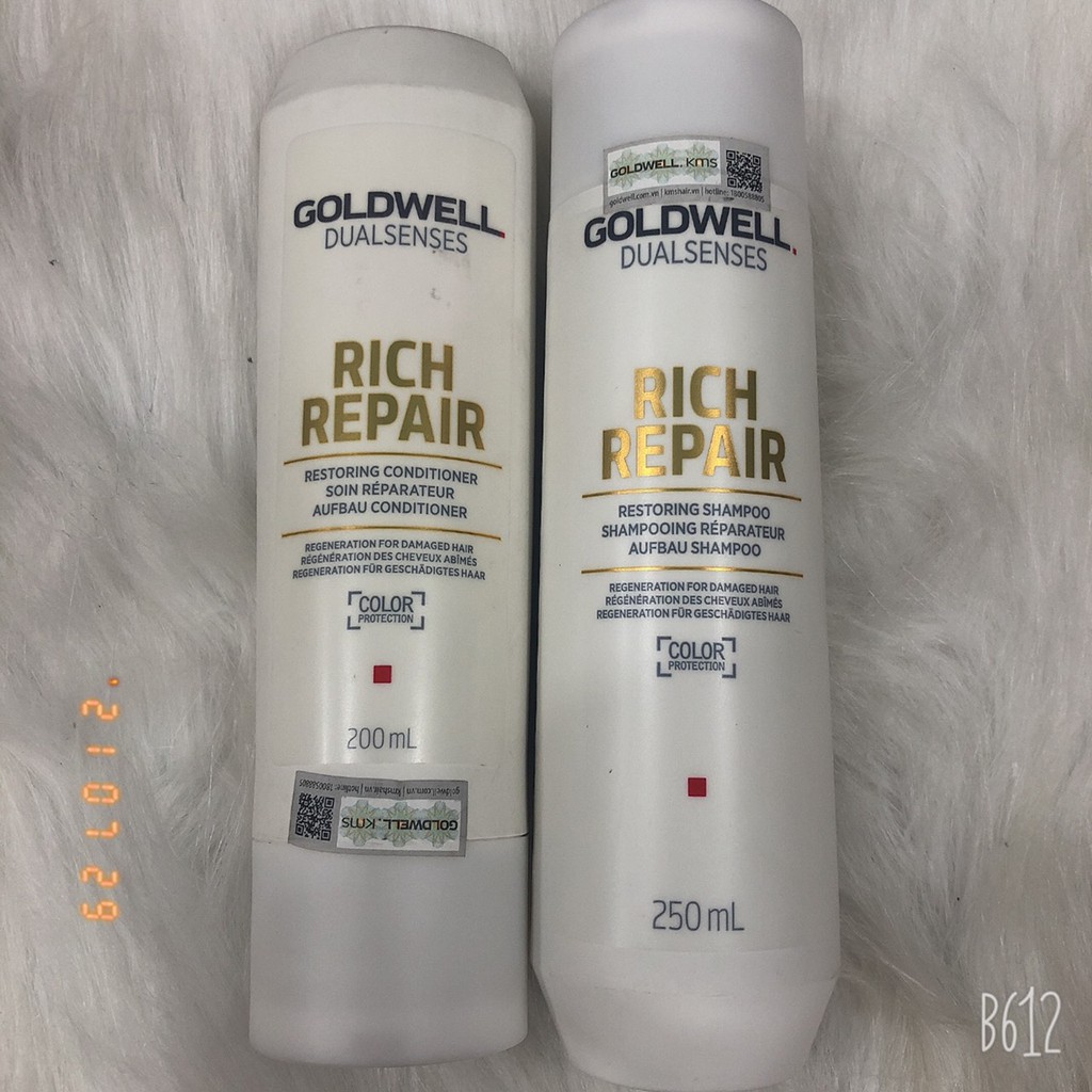 BỘ DẦU GỘI XẢ GOLDWELL RICH REPAIR DUALSENSE PHỤC HỒI 250ML VÀ 200ML