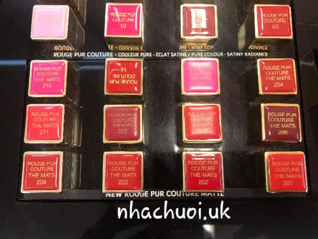 Son YSL Rouge Pur Couture The Mats màu 201 - 202 - 203 - 204 (BILL UK)