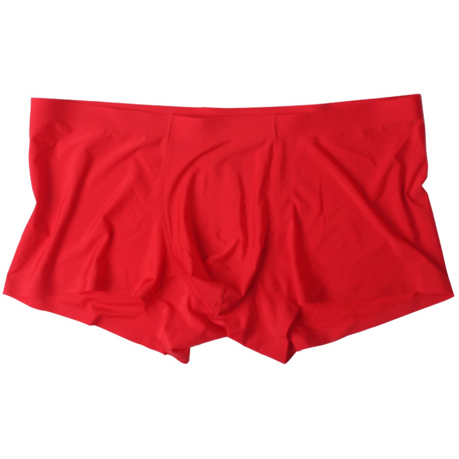 Quần Lót boxer Không Đường May Màu Trơn Thoáng Khí Thoải Mái Cho Nam