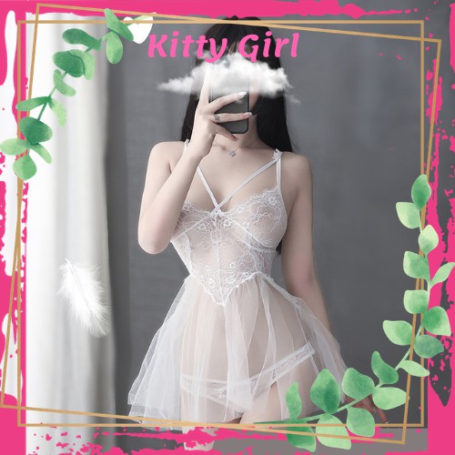 Đầm Ngủ Xuyên Thấu Nội Y Sexy Dạng Váy Ngủ Trong Suốt Quyến Rũ Cosplay Sexy VN14