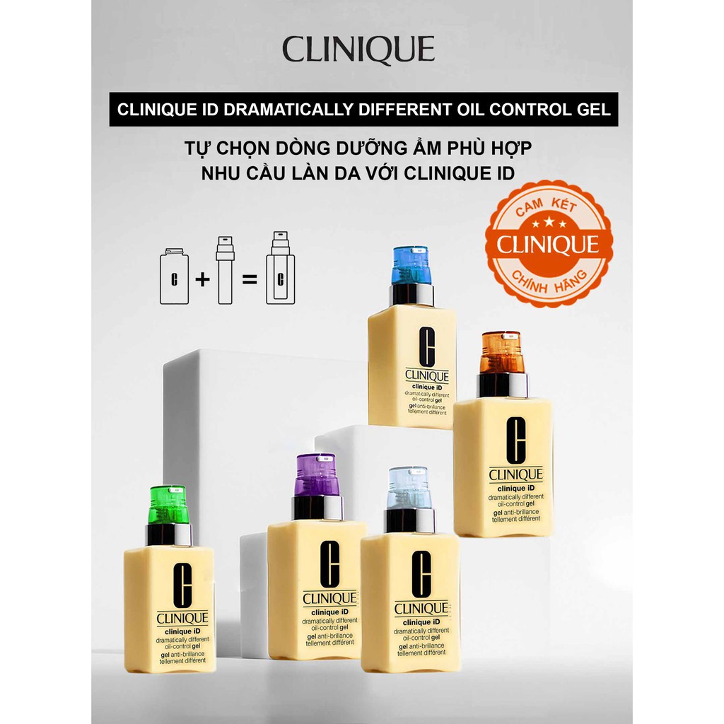Kem dưỡng 2in1 Clinique ID Dramatically Different Oil Control Gel