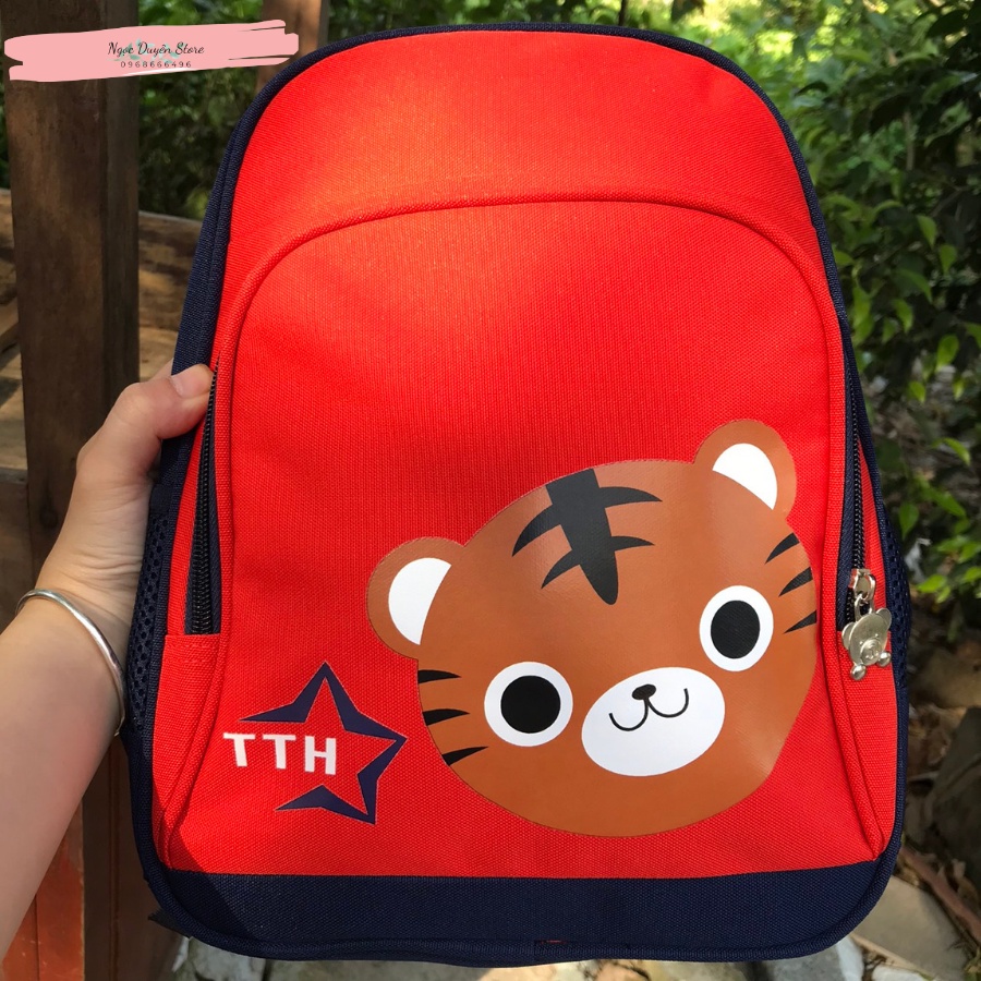 Balo trẻ em in logo chú hổ con siêu đáng yêu cho trẻ từ 3 đến 8 tuổi