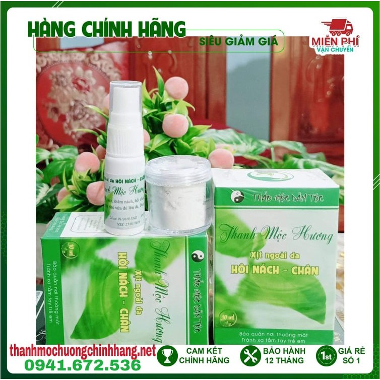 Thảo mộc hôi nách - hôi chân Thanh Mộc Hương [ Hàng công ty 100% ]