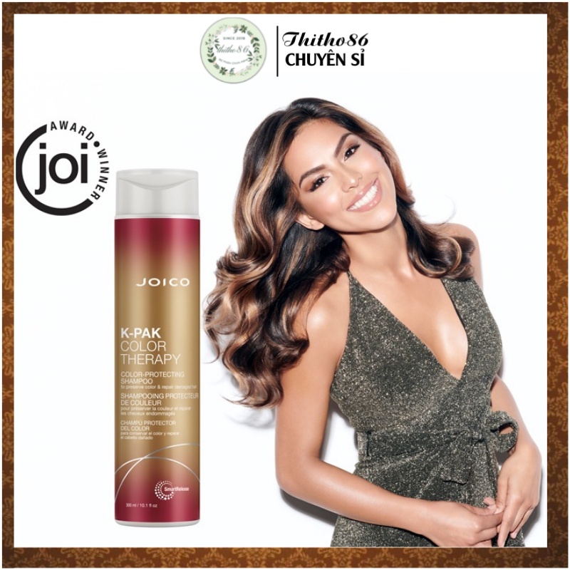 Dầu Gội Phục Hồi Hư Tổn Giữ Màu Tóc Nhuộm JOICO KPAK Color Therapy Shampoo 300ml - Mẫu Mới