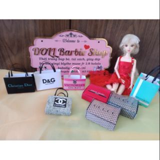 Túi hộp chính hãng đựng giày , quần áo chính hãng cho búp bê barbie xinyi blythe muse