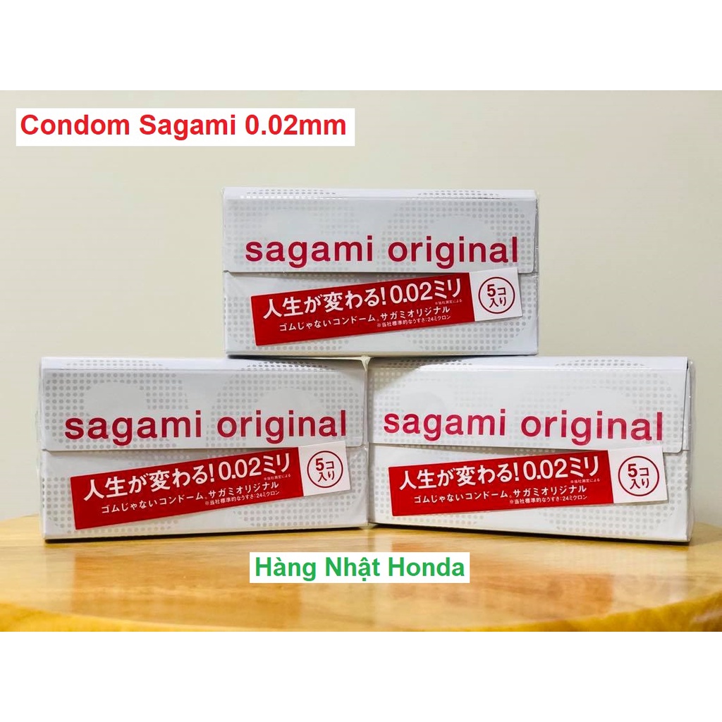 [Hàng Nhật Nội Địa] Bao cao su Sagami Original 0.02mm