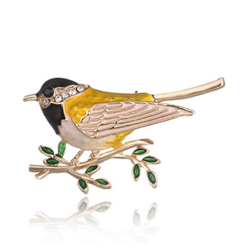 Trâm cài áo hình chú chim đính đá dễ thương và thời trang cho nữ