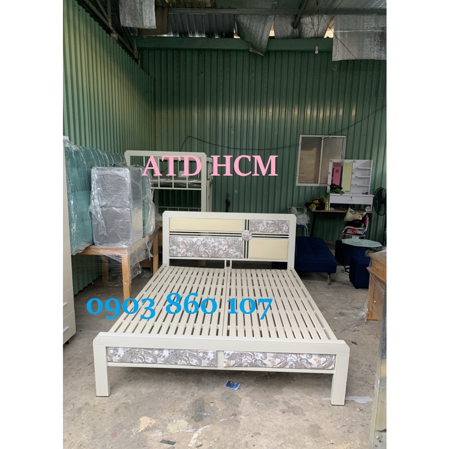 Giường ngủ đơn sắt hộp gia đình 1m4 ,1m6,1m8 x2m mẫu mới đẹp cao cấp TPHCM BÌNH DƯƠNG lắp nhanh