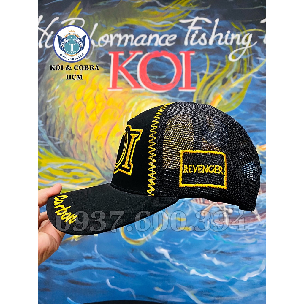 Nón Koi Revenger Black - Mẫu không da bò