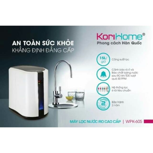 Máy lọc nước KoriHome WPK-605